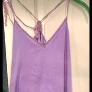 Gorgeous Lavender Dress; Beautiful Lace Bow Straps